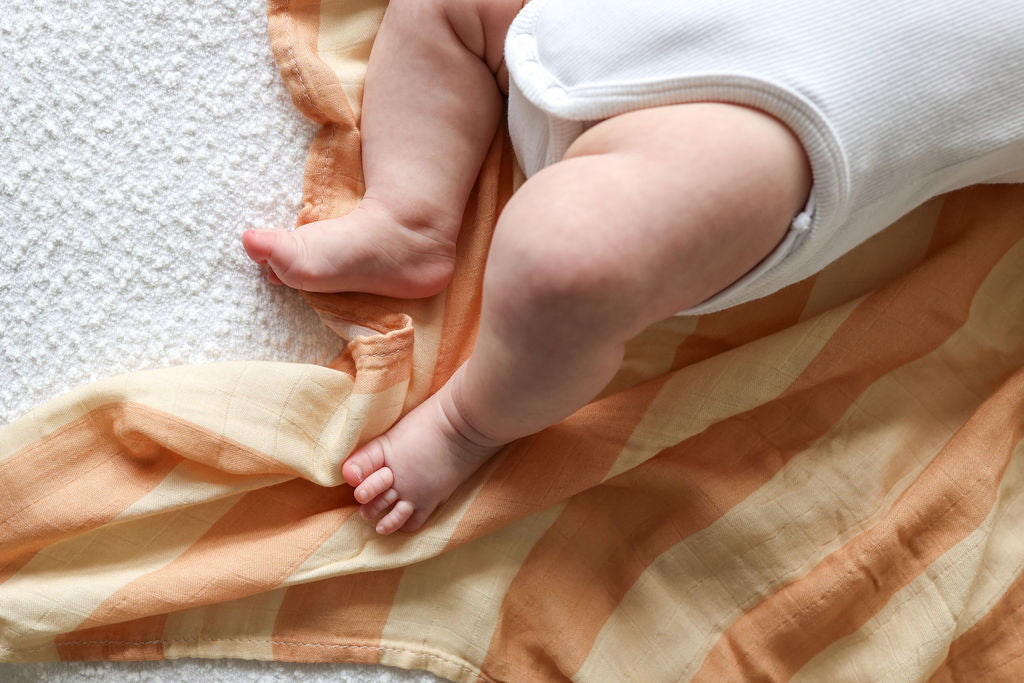 Peaches & Cream Stripe | Swaddle