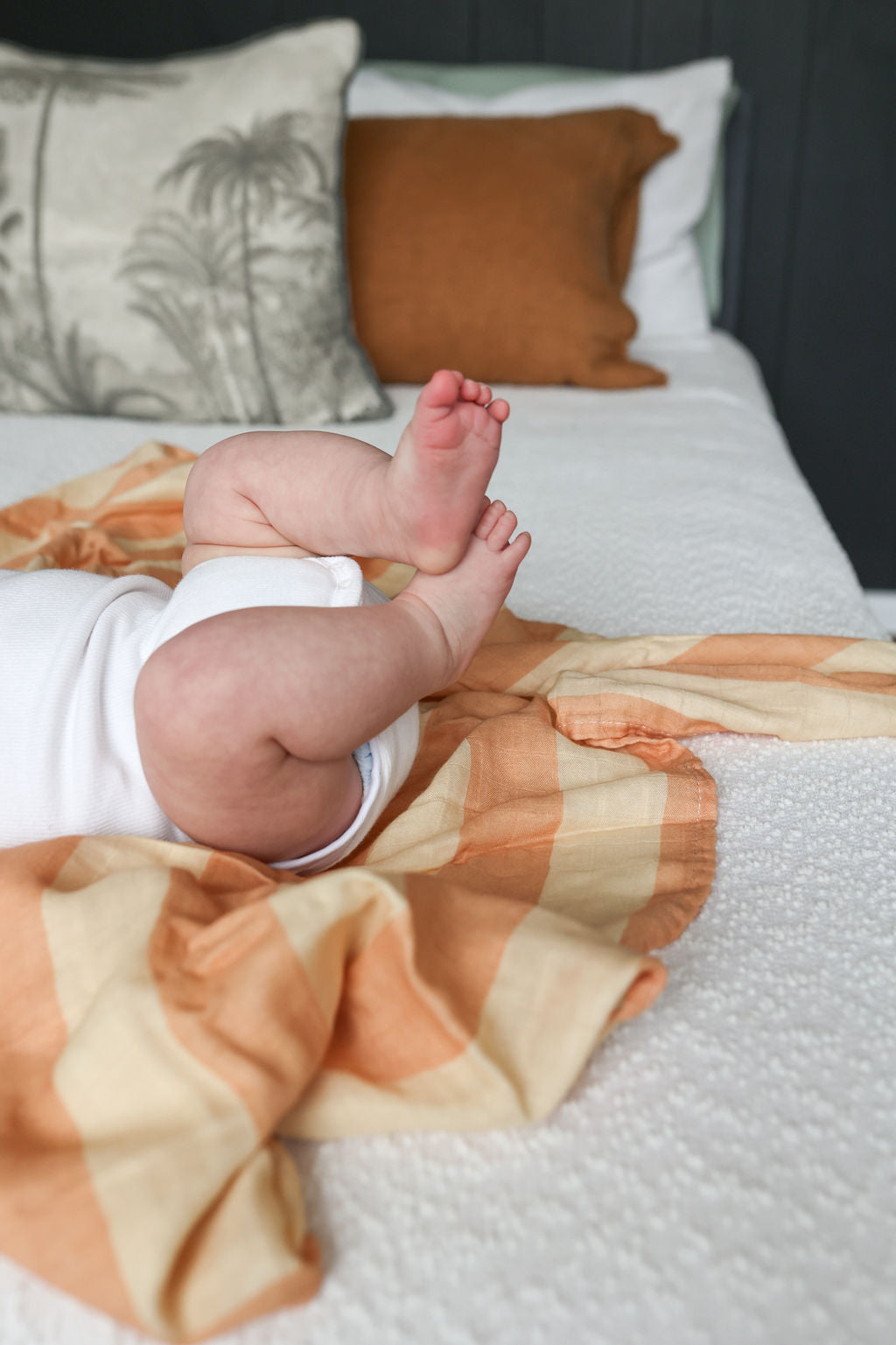 Peaches & Cream Stripe | Swaddle