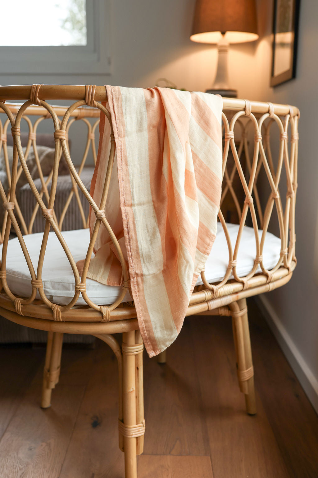 Peaches & Cream Stripe | Swaddle