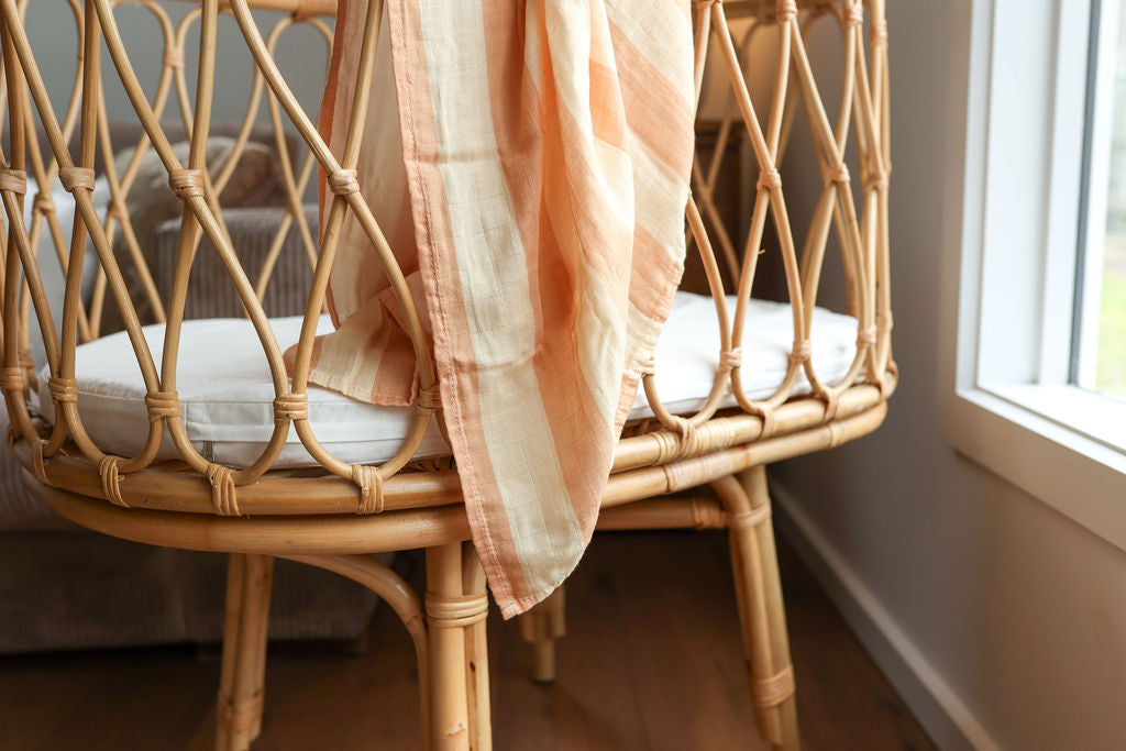 Peaches & Cream Stripe | Swaddle