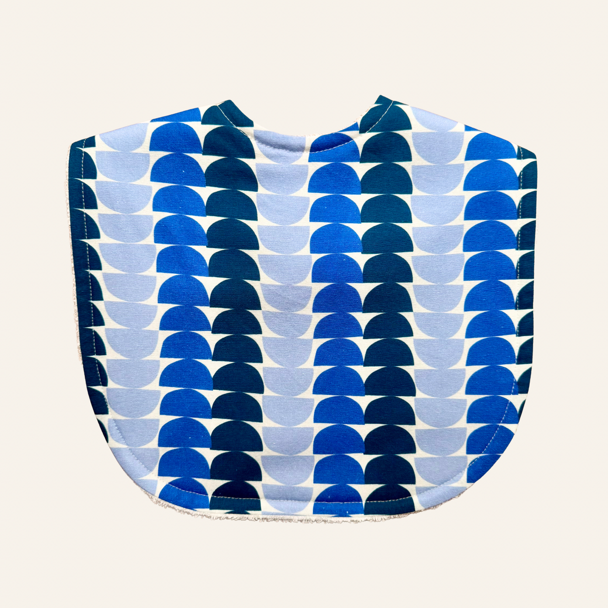 Flower Market Half Moon Blue Classic Bib