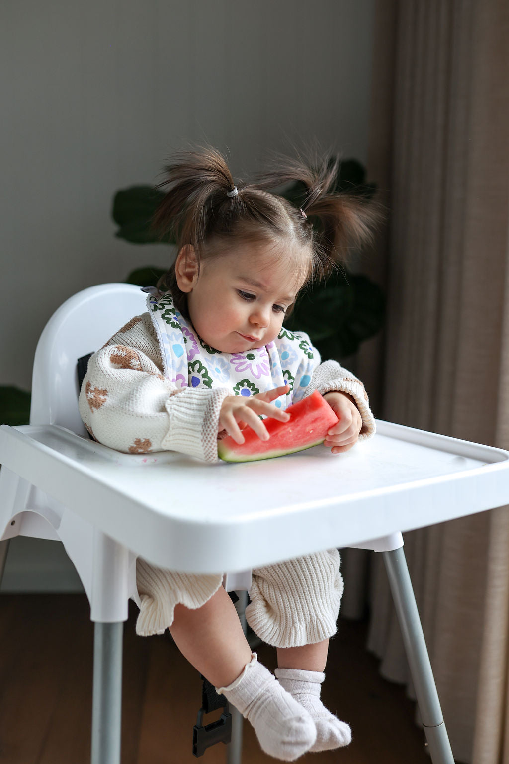 Big Flower Heart | Triangle Bib