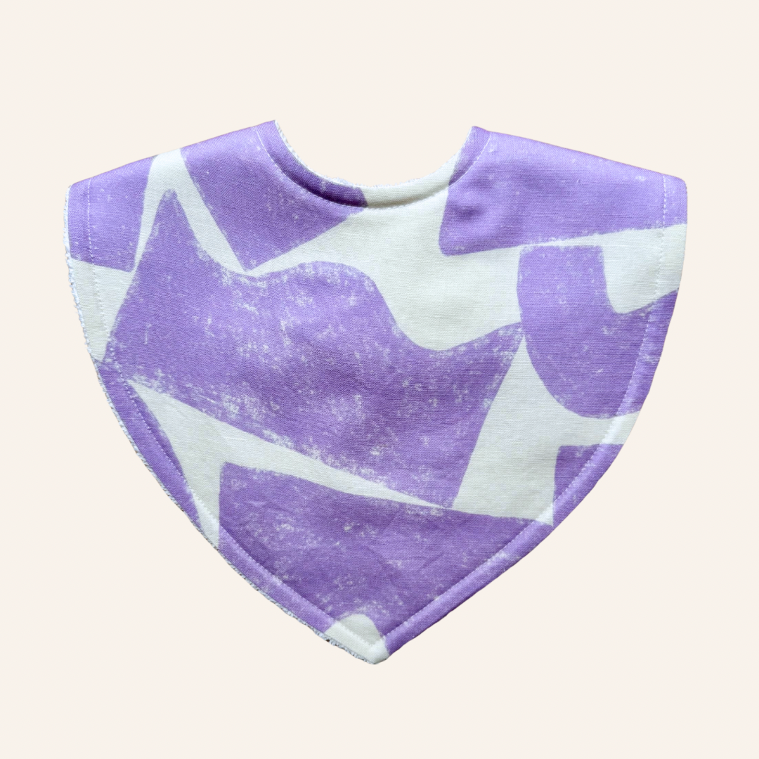 End of the Rainbow Lilac By Molly Molly | Triangle Bib