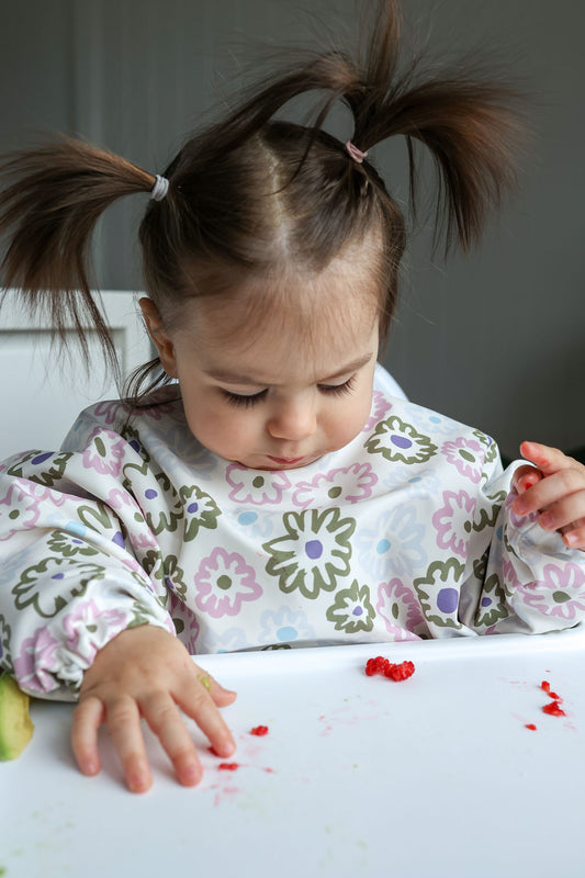Big Flower Heart | Smock Bib