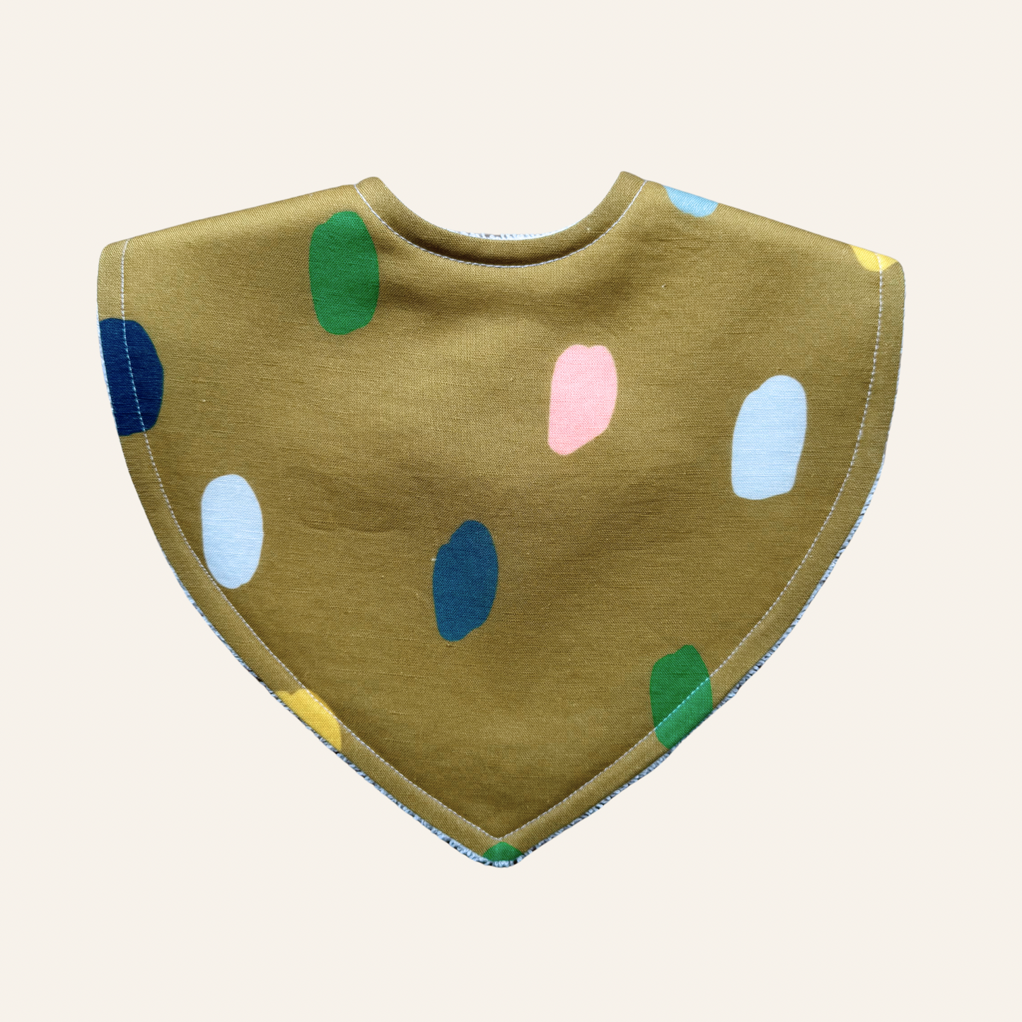 Summer Spot Mustard | Triangle Bib