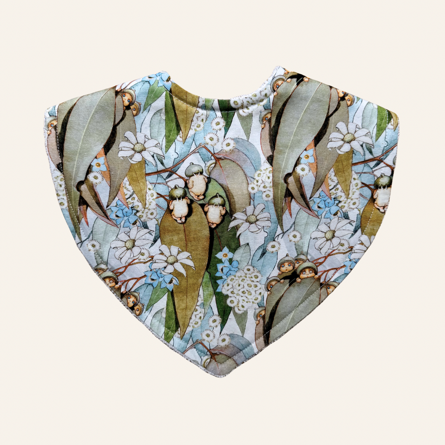 May Gibbs Gumnut Natural | Triangle Bib