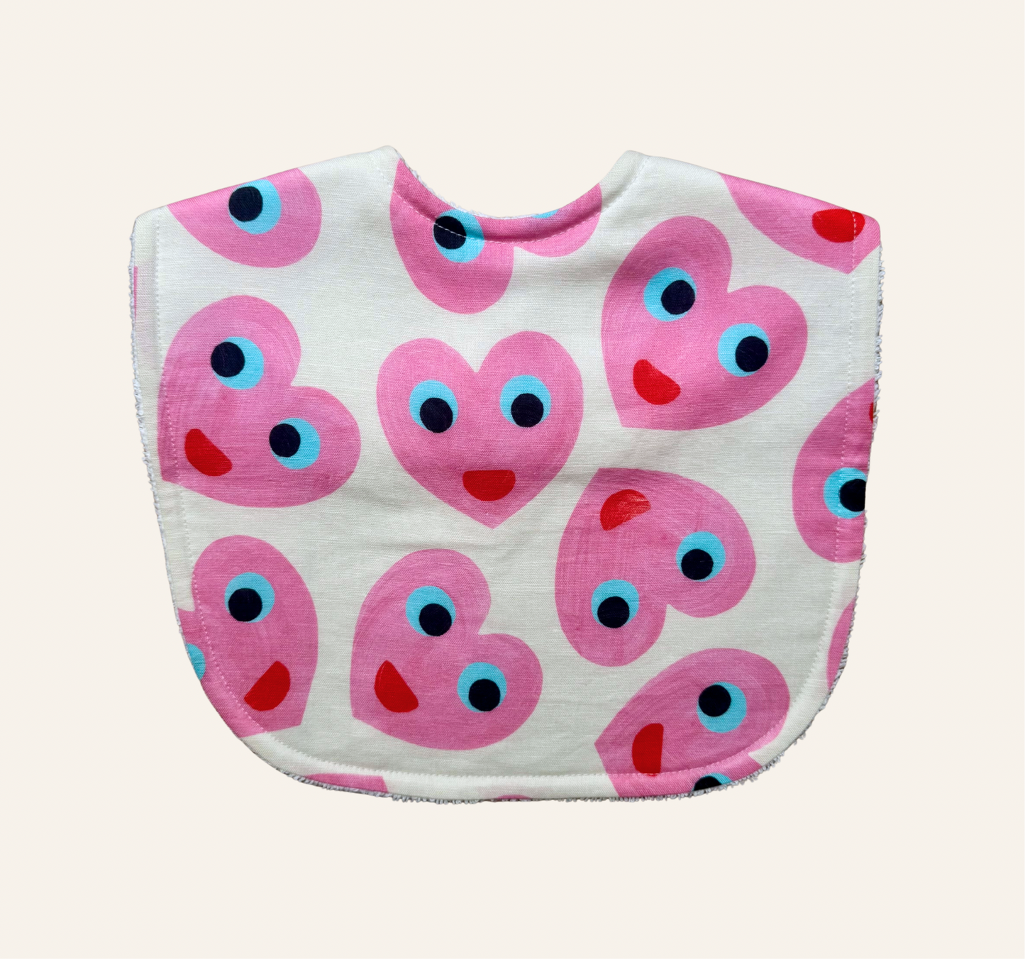 Sweet Hearts White By Molly Molly | Classic Bib