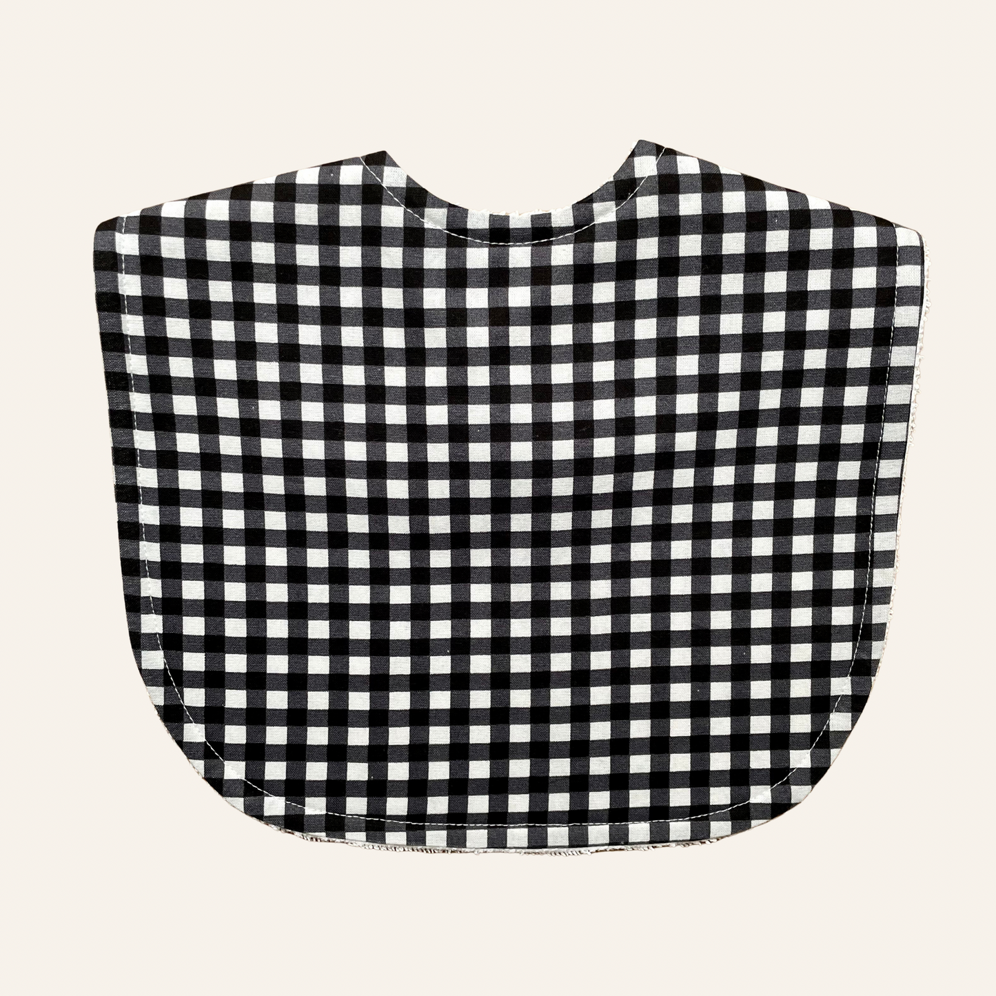 Mini Gingham Black | Classic Bib