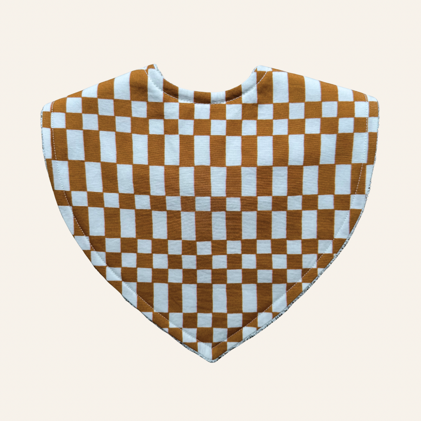 Neo Checker Cocoa Brown | Triangle Bib
