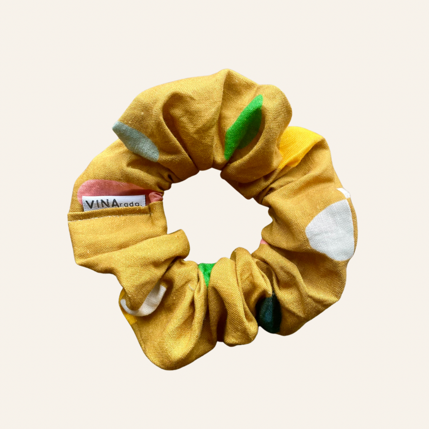 Scrunchie | Summer Spot Mustard By Nerida Hansen