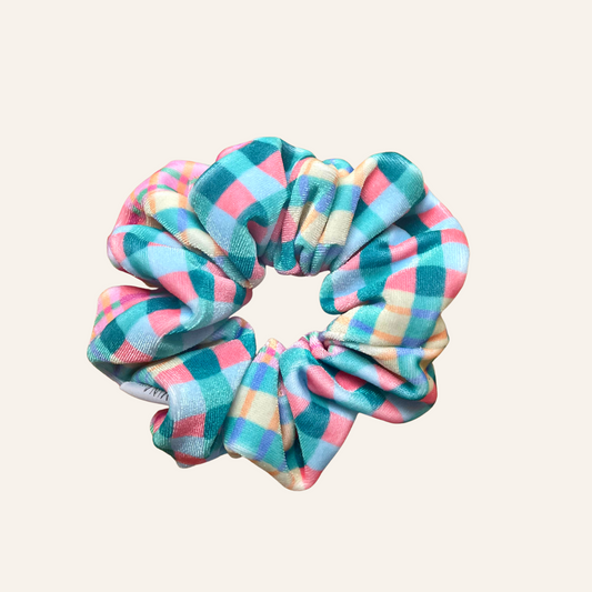 Scrunchie | Wobbly Plaid By Suzz in Colour
