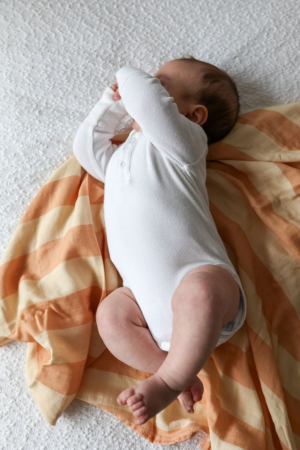 Peaches & Cream Stripe | Swaddle