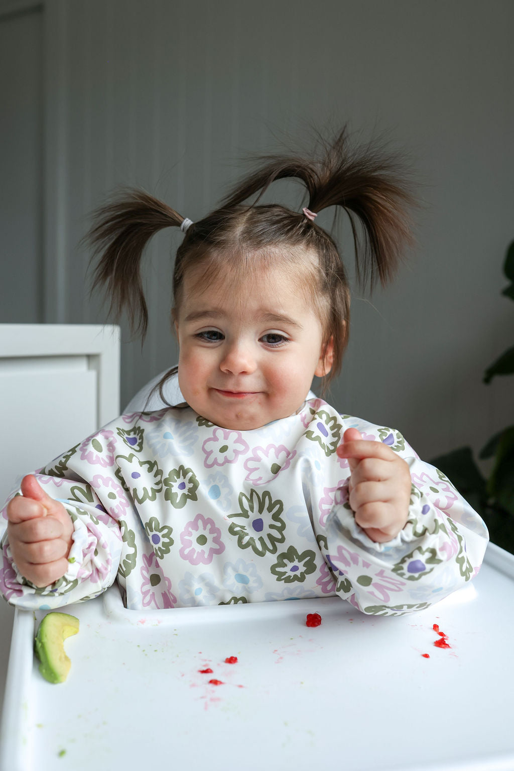 Big Flower Heart | Smock Bib