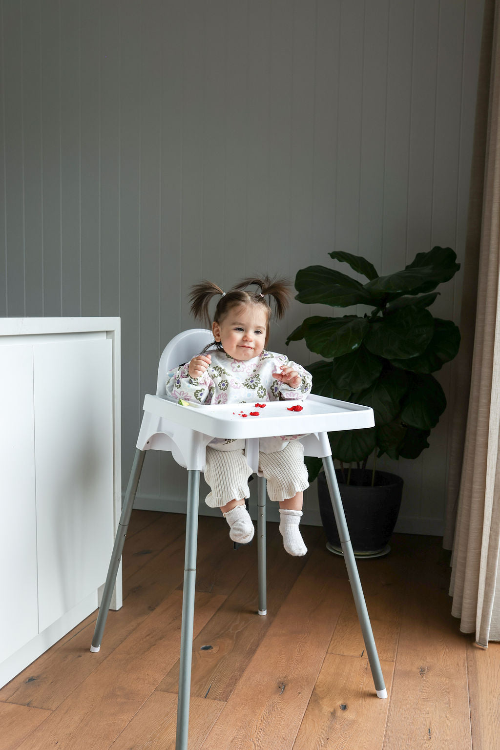 Big Flower Heart | Smock Bib