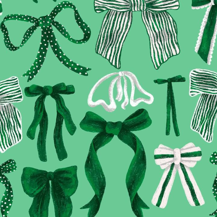 Bows Green & Green | Classic Bib