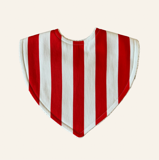 Striped Red | Triangle Bib