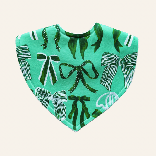 Bows Green & Green | Triangle Bib