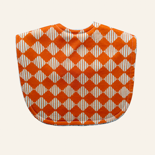 Checkered Stripes Orange | Classic Bib