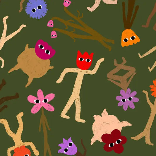 Flower People By Molly Molly | Burp Cloth