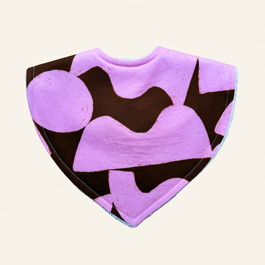 End of the Rainbow Brown & Pink By Molly Molly | Triangle Bib