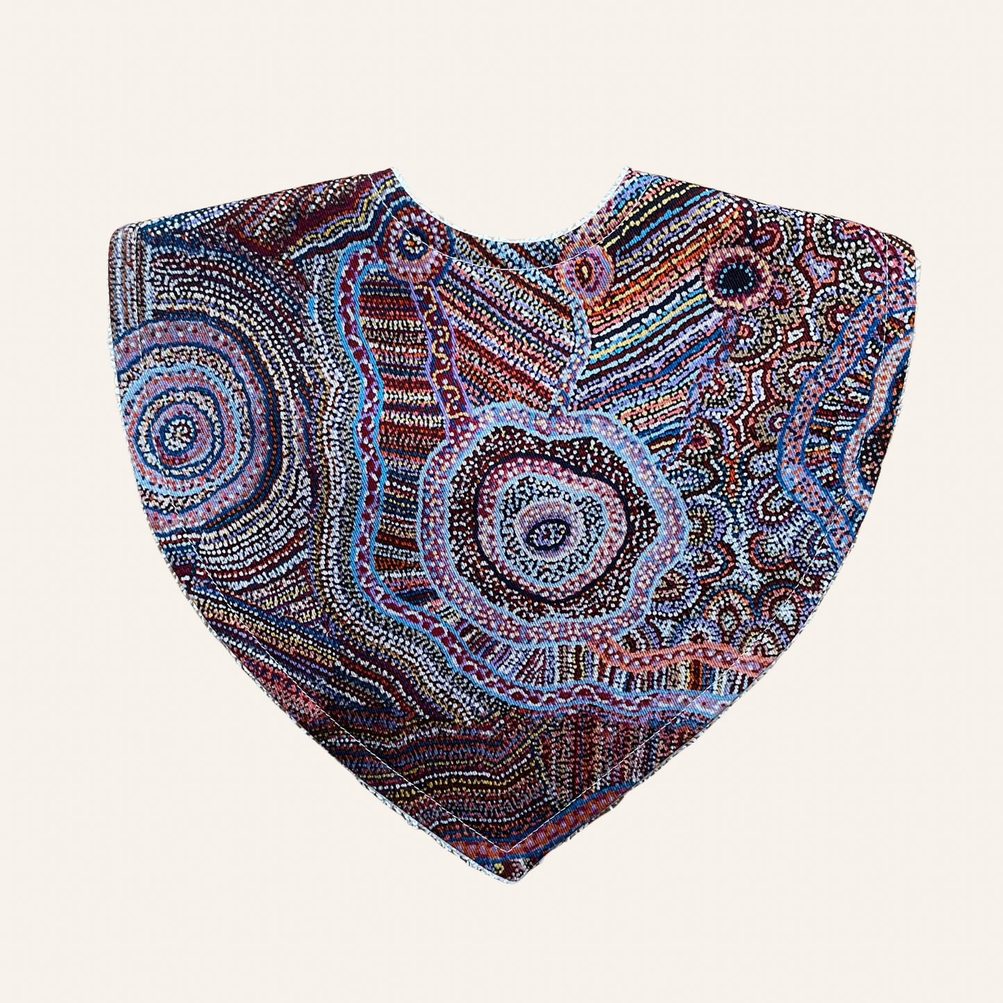 Warlukurlangu Priscilla Nangura Robertson Ngapa Jukurrpa (Water Dreaming) | Triangle Bib