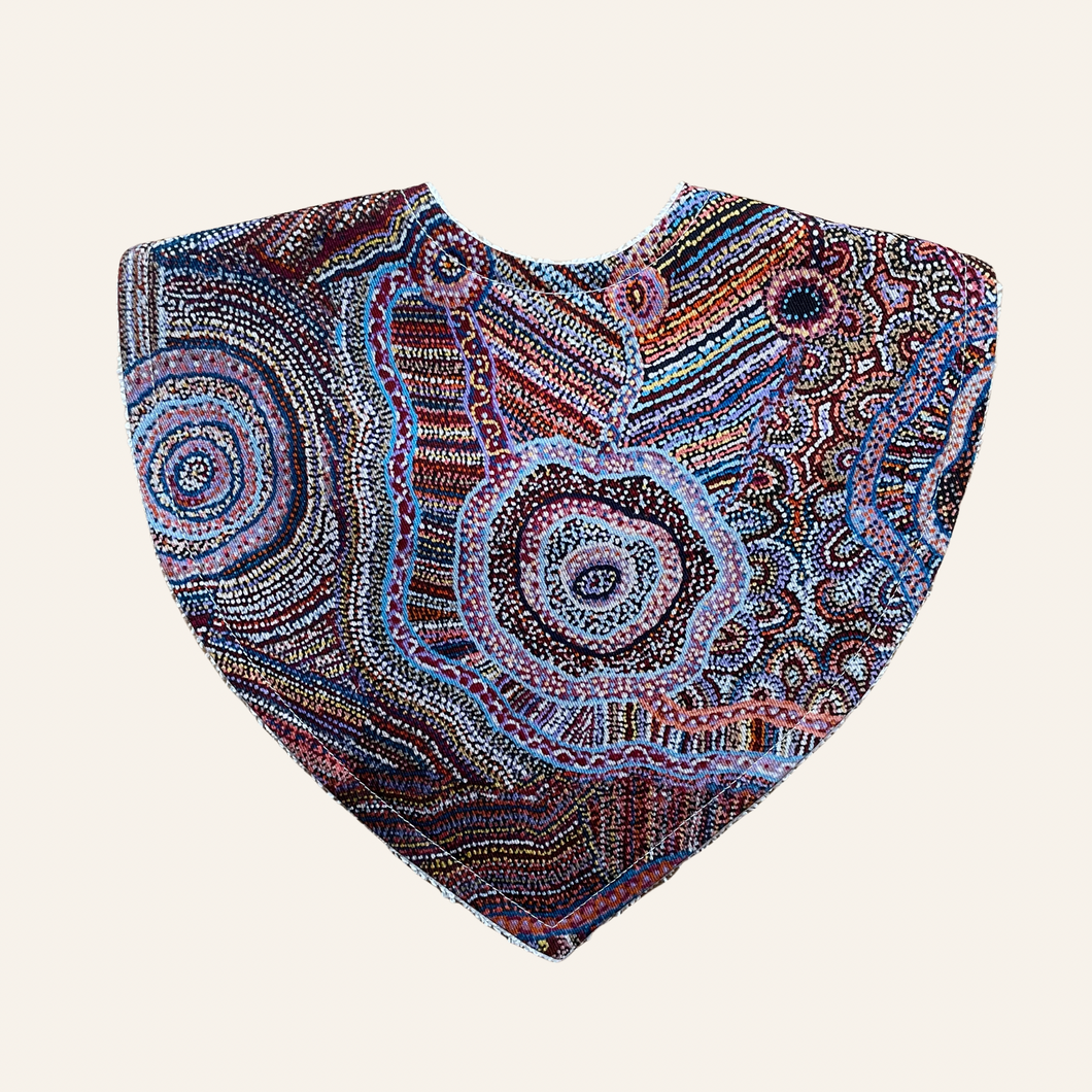 Warlukurlangu Priscilla Nangura Robertson Ngapa Jukurrpa (Water Dreaming) | Triangle Bib