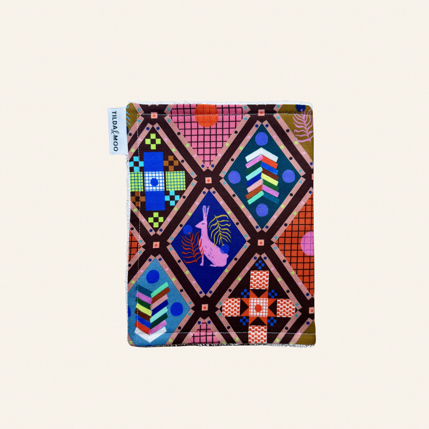 Bunny's Patchwork Burp Cloth