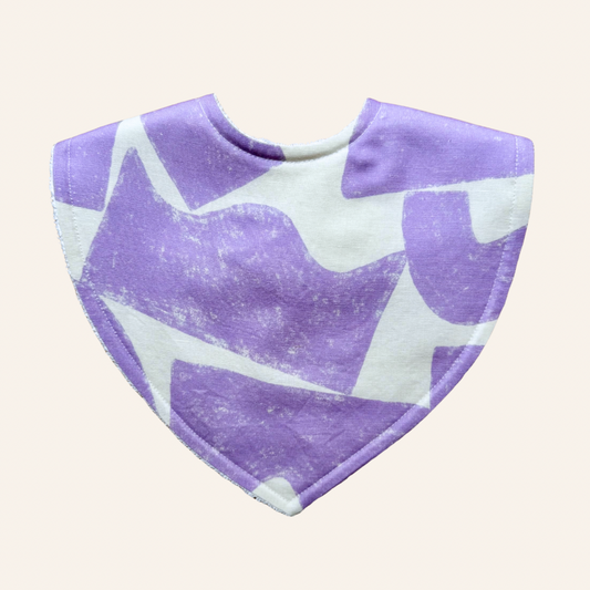 End of the Rainbow Lilac By Molly Molly | Triangle Bib