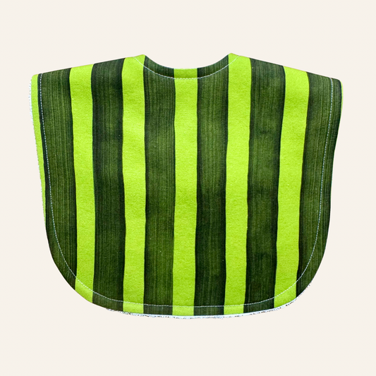 Painted Stripe Green By Molly Molly | Classic Bib