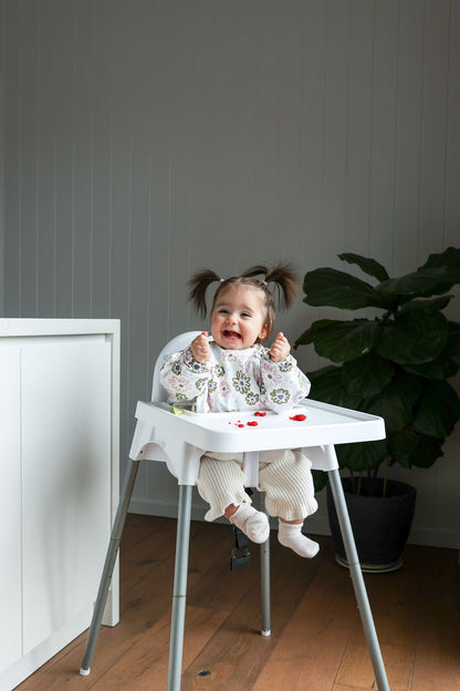 Big Flower Heart | Smock Bib