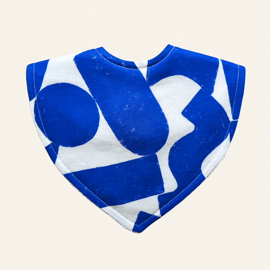 End of the Rainbow Blue By Molly Molly | Triangle Bib