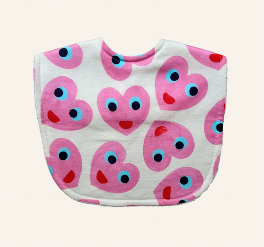 Sweet Hearts White By Molly Molly | Classic Bib