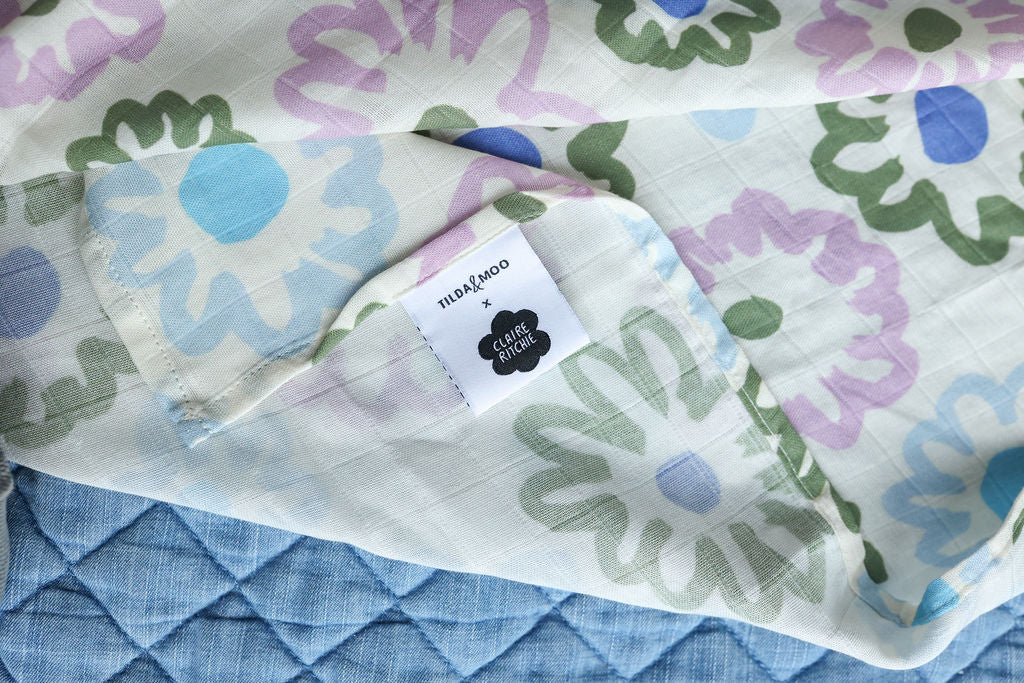 Big Flower Heart | Swaddle