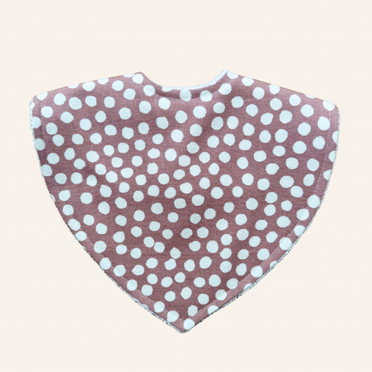 Dot Dusty Pink Triangle Bib