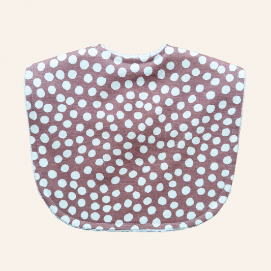 Dot Dusty Pink Classic Bib