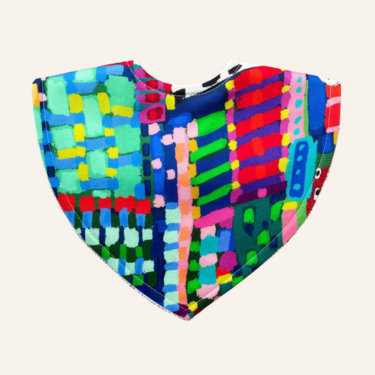 Miss Moresby Cityscape Triangle Bib