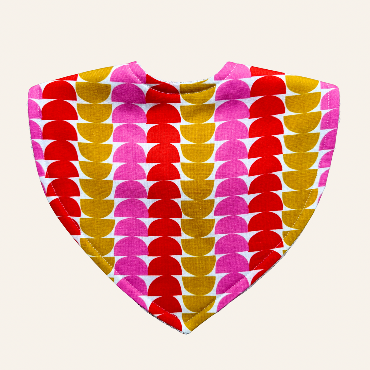 Flower Market Half Moon Yellow Triangle Bib