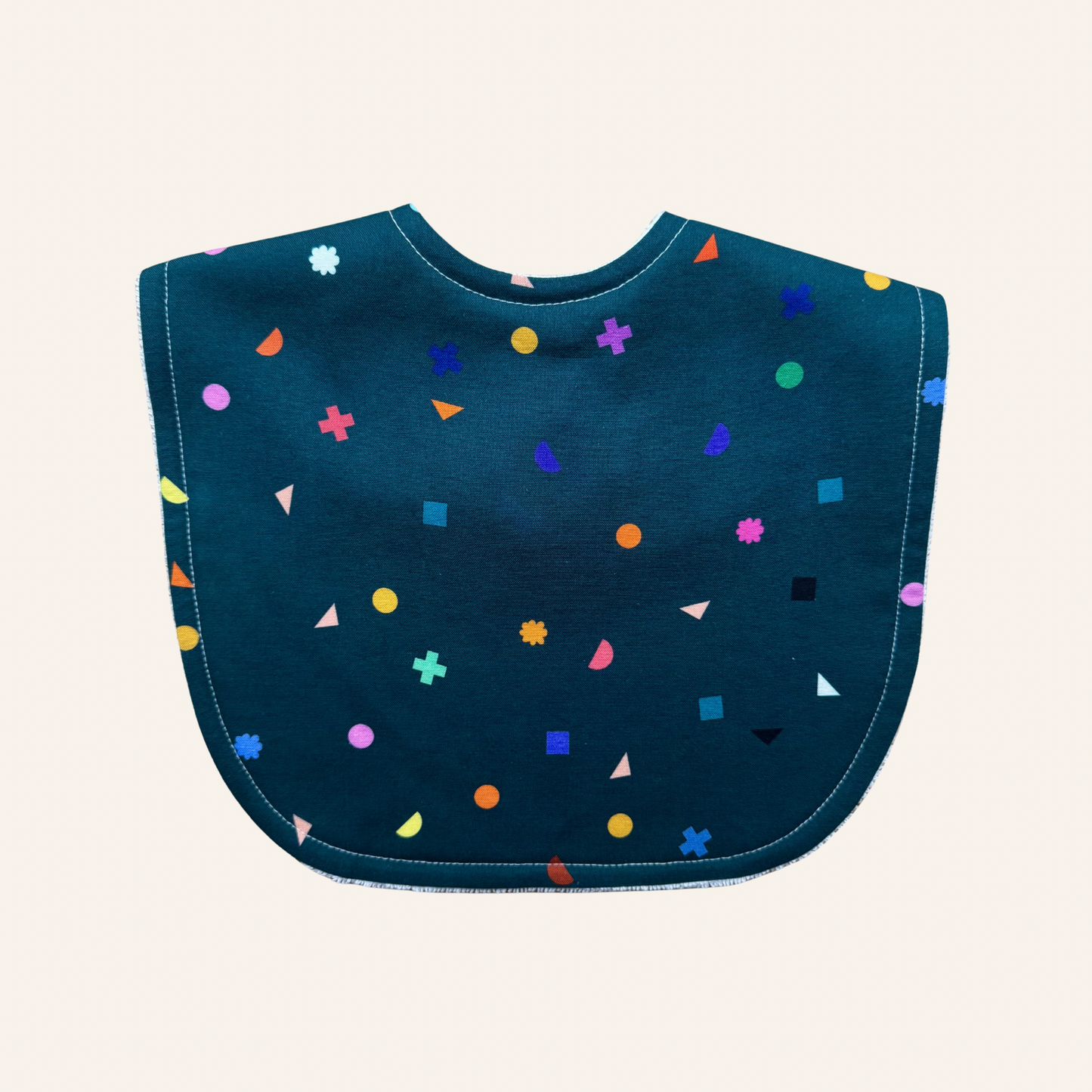 Cute Shapes Teal Classic Bib