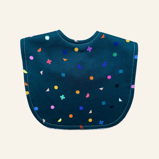 Cute Shapes Teal Classic Bib