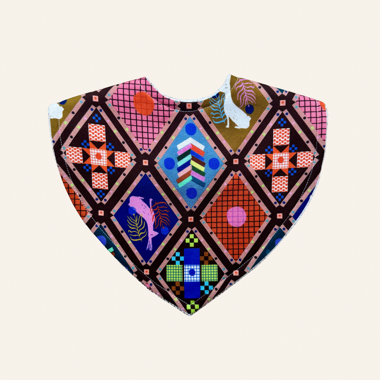 Bunny's Patchwork Triangle Bib
