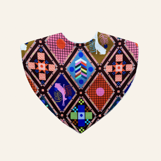Bunny's Patchwork Triangle Bib