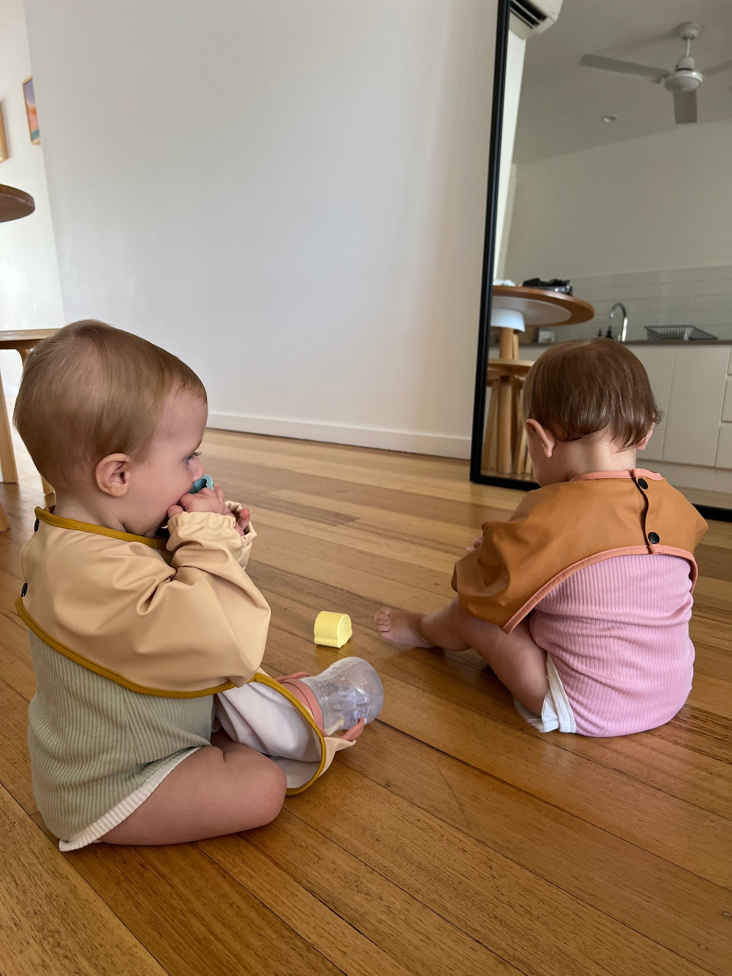 Smock Bib | Sand Two-Tone
