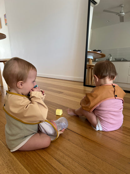 Smock Bib | Sand Two-Tone