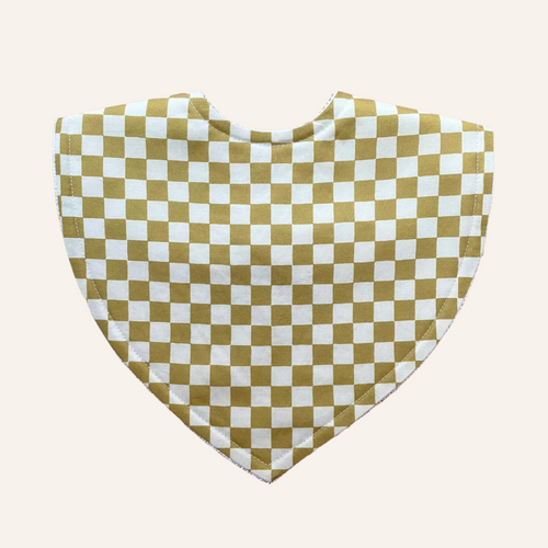 Picnic Blanket in Light Olive Triangle Bib