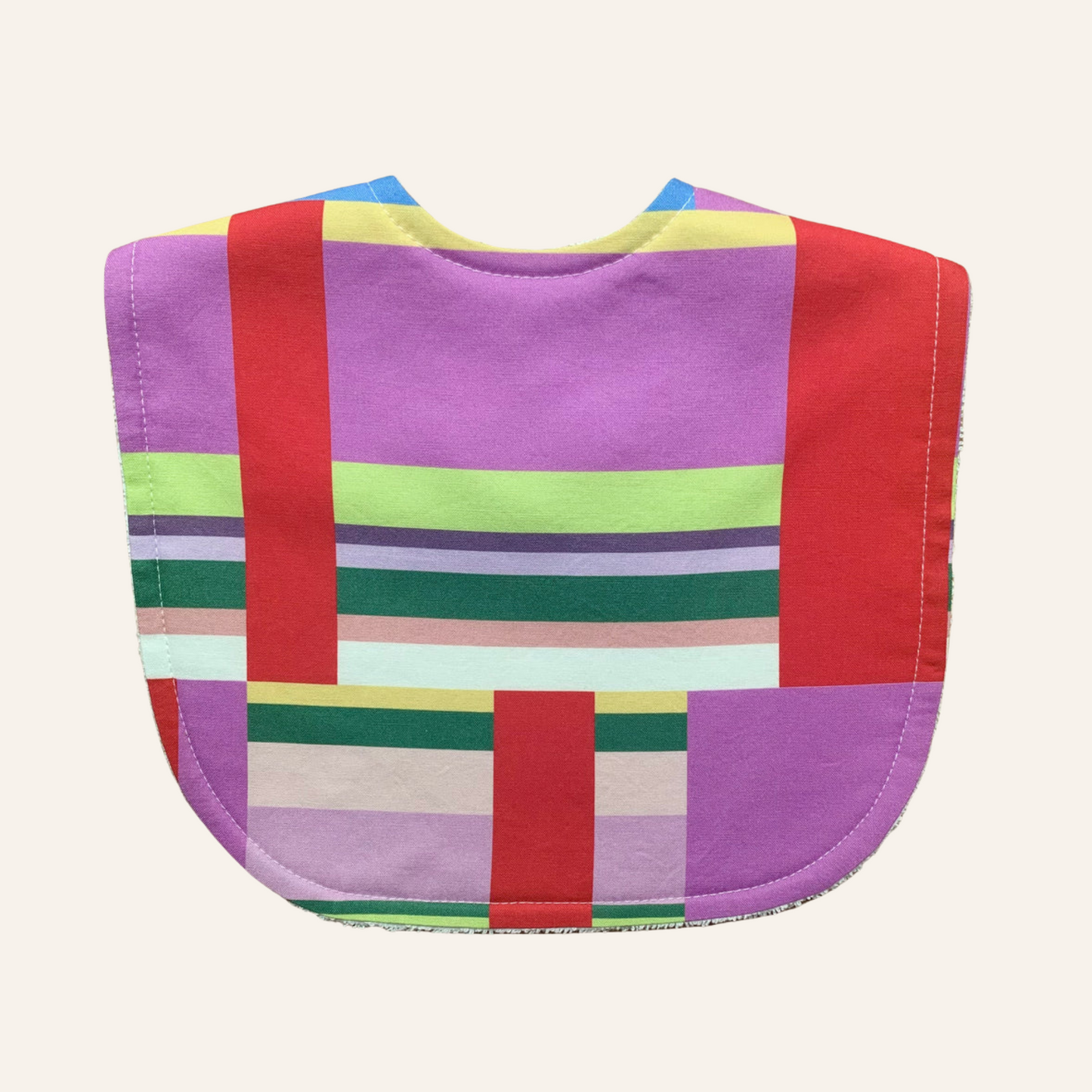 Katie Kortman Purple and Red Stripes Classic Bib