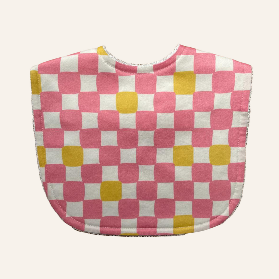 Check Mate - Pink with Yellow Speck Classic Bib