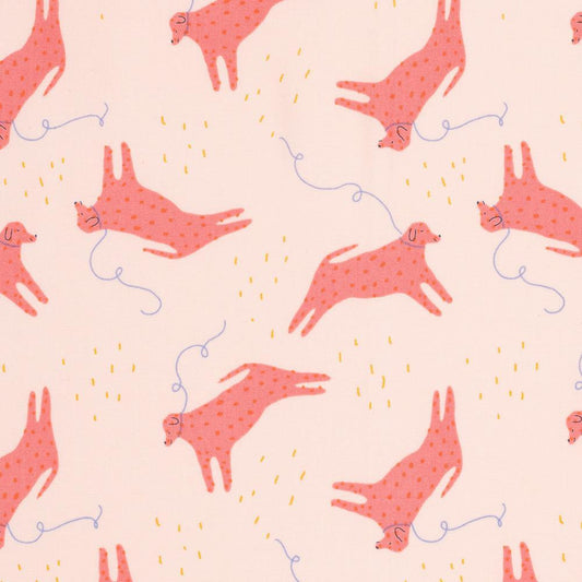 Jennifer Bouron Millennial Dog Pink Organic Cotton Burp Cloth