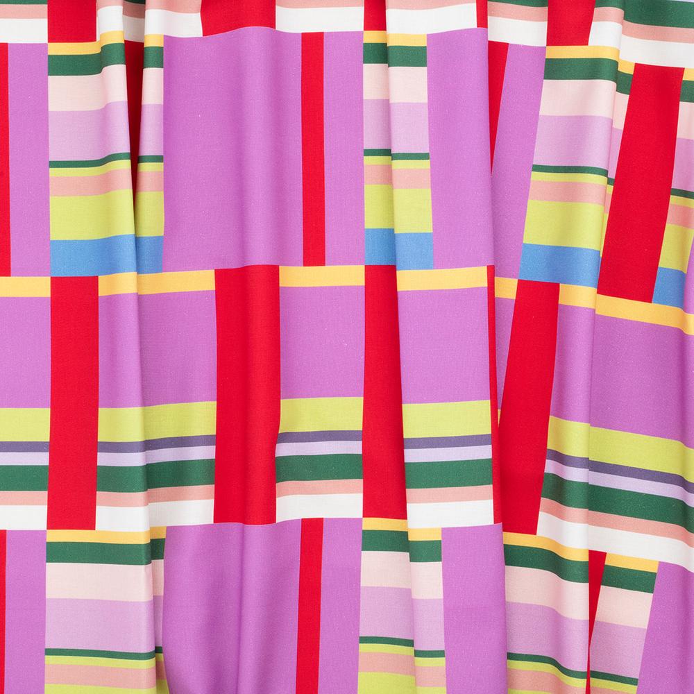 Katie Kortman Purple and Red Stripes Classic Bib