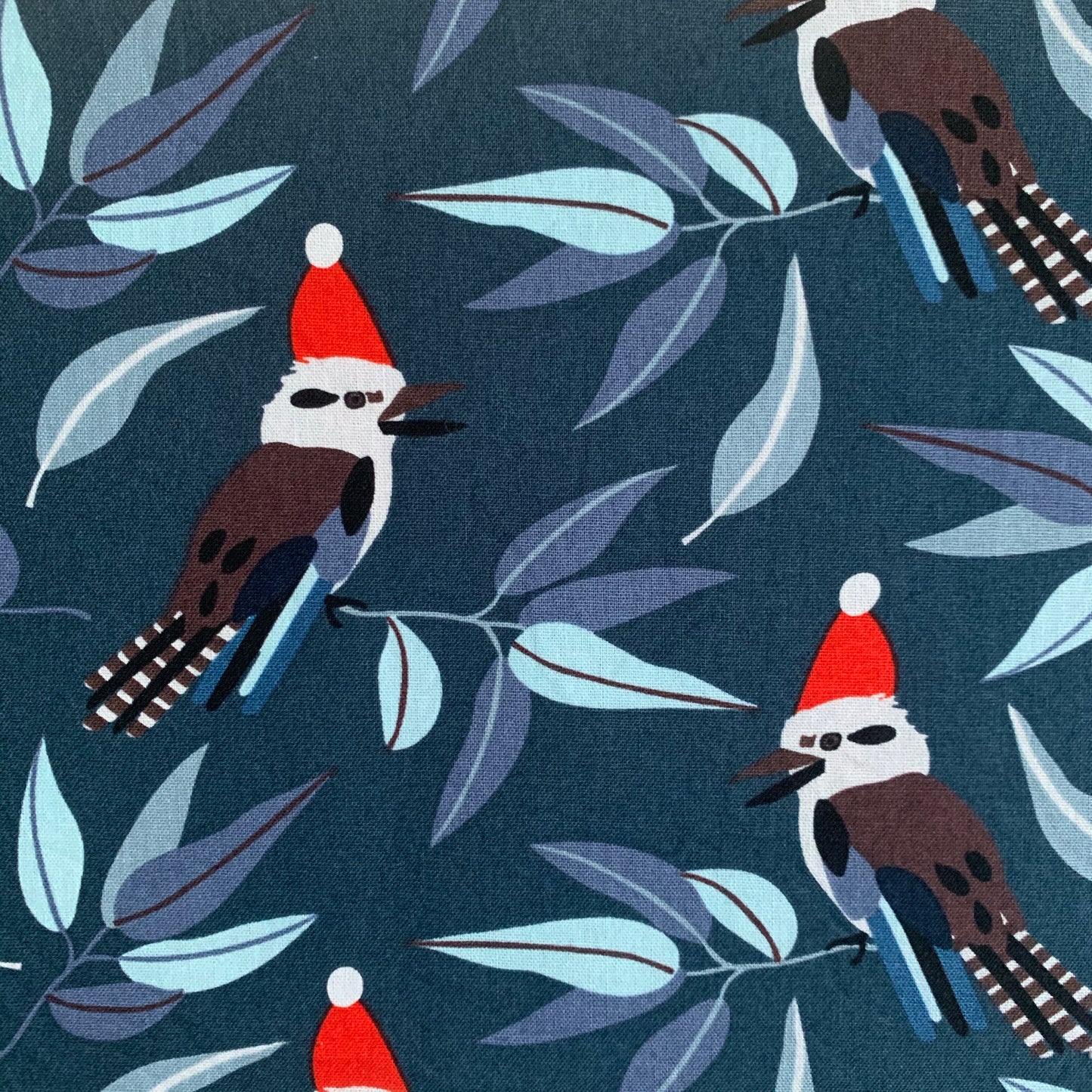 Jocelyn Proust Christmas Kookaburras Burp Cloth