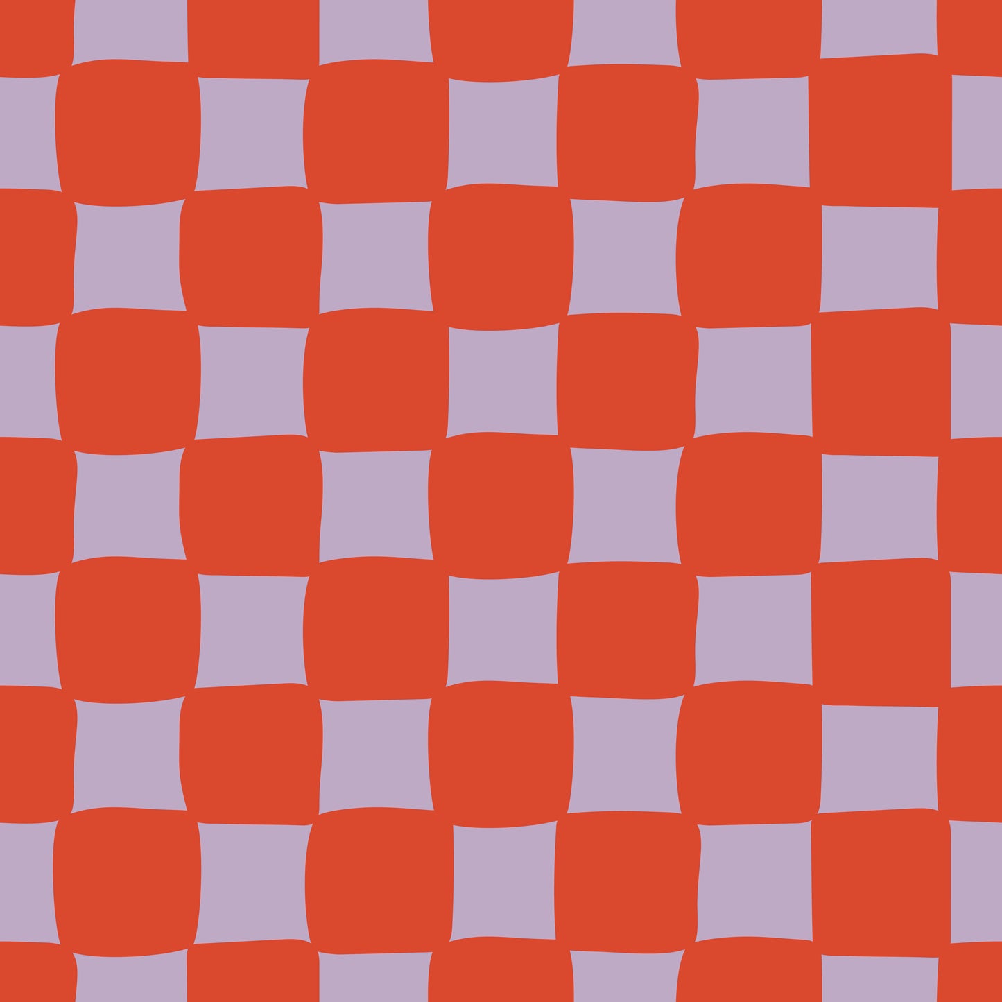 Checkerboard Cherry Red & Lilac Triangle Bib